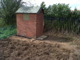 Shed at last...