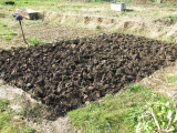 Dug over